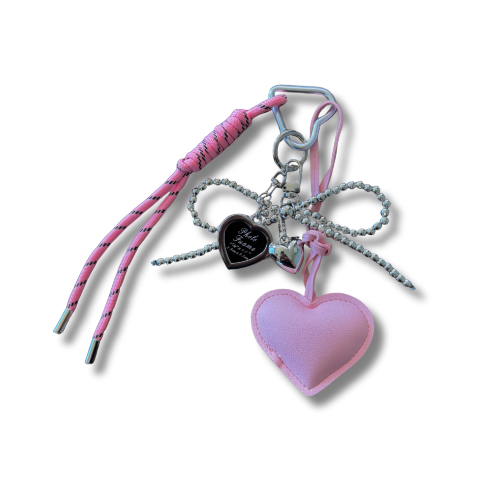 Chaveiro Coração Rosa